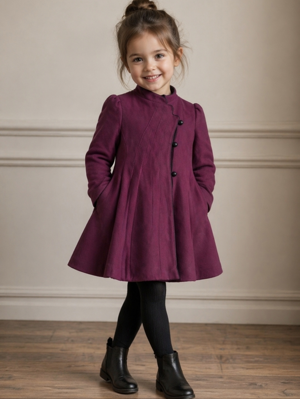 Vintage Rothschild pleated swing coat Size 6